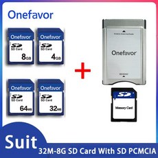 Onefava SD 카드 세트 PCMCIA SDHC 메모리 스피커 CNC용 32MB 64MB 512 1GB 2G 스마트카드 90 MBS, 01 CHINA, 05 32 MB