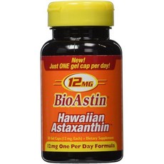 뉴트렉스 하와이: 바이오아스틴 하와이안 아스타잔틴 12mg 50캡(2팩), 50정, 2개