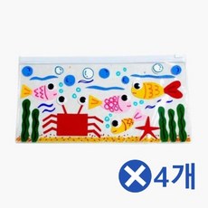 Ζ조앤1Q여름 지퍼백 파우치만들기x4개 어린이집수업 DIY세트 미술재료 방과후수업 만들기 DIY세트 만들기수업재료//ㄱ, Σ감사합니다φ, Σ감사합니다φ