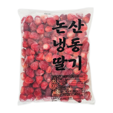 소담 논산냉동딸기(A)/ 국산 과육 크기 선별, 5개, 2kg