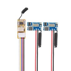 DC35VDC12V 미니 릴레이 리시버 DC37VDC12V 433Mhz 무선 송신기 PCB 보드 입력 전원 송신 신호, 2) 1 08A 2XFS