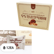 청우식품 우도땅콩 찰떡파이, 258g, 12개