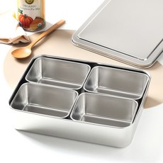 스텐 양념통 조미료통 4칸 업소용 주방 식당 백종원, 1개