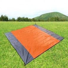 디어캠핑 텐트 그라운드 시트(210x200cm) (오렌지)+0001ea cam*331zv, 본상품선택