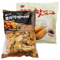 [퀴클리몰] 오뗄 토리가라아게 1kg + 추억의 카스테라 핫도그 500g, 1개