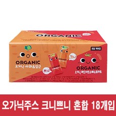 오가닉주스 크니쁘니 혼합 125ml x 18입, 단품, 1250ml, 1박스