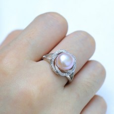 담수진주14k10미리반지