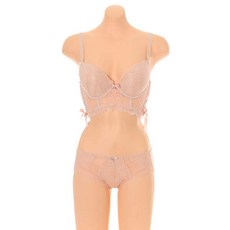 [현대백화점]에블린 P라인 코랄인터치 브라+레이스팬티 세트-EBBR82601P EBWQ82602P