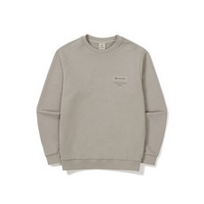 [국내매장판]스노우피크 어패럴 SNOWPEAK APPAREL 우븐 패치 맨투맨 Fog Gray (S24FMFHT24) S24FMFHT24FG