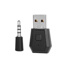 PS4 블루투스 동글 USB BT 3.5mm 어댑터 플레이 스테이션 이어폰 스피커 등의 안정적인 성능 후킹, 01 black1