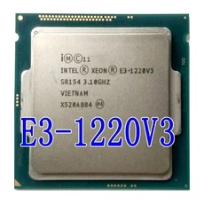 인텔 제온 E3-1220 V3 E3 1220 V3 3.1GHz 8MB 4 코어 SR154 LGA1150 CPU 프로세서 E3 1220 V3