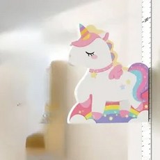 키재기스티커 측정 동물 높이 스티커 눈금자 종이 흡착 자기 벽 장식, 65-185CM, Tenma