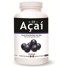 Brazil Acai 아사이베리 농축 영양제 Acai MAX 500mg 200정, 1개