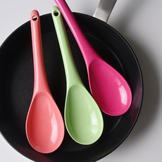 크레용 파스텔 멜라민 조리도구 주걱 25cm, 자몽, 1개