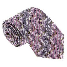 해외1443588 Missoni U4307 pinkpurple Chevron 100% 실크 넥타이 for 남자