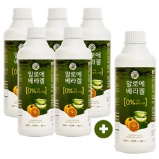 바른팜스 거제 농장 알로에베라겔 (1050ml 5병+1병) 먹는 알로에, 6개, 1050ml