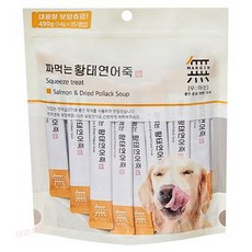 국내산 강아지 보양식 무마진 짜먹는 츄르 490g 대용량 3종, 1개, 황태연어죽