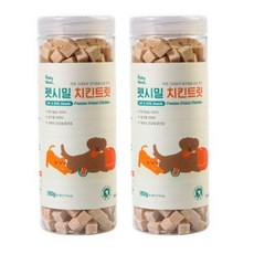 펫시밀 치킨트릿 동결건조 강아지 고양이 간식, 2개, 180g, 닭고기 - 펫시밀