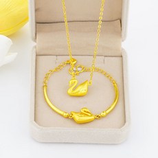 다이아목걸이반지세트