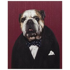 Empire Art Direct Pets Rock Leader Graphic Wrapped Dog Canvas Wall Art 20 "x 16"x 2 " Ready to H, 단일옵션