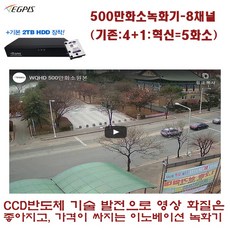 이지피스 500만화소(EGPIS-WQHD5636HI-3.6mm) 카메라, 8채널 녹화기 - 이지피스8채널녹화기