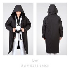 도랑 TEEWOO티타늄 우 운동 패딩 웰론 레인가드 보온 무릎넓는 롱 무도 맟춤제작 완장, L# 신장 166-175cm 스탠다드