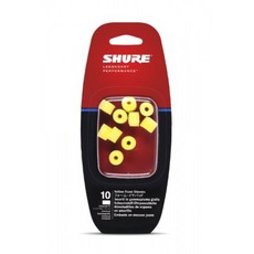SHURE 이어 패드 EAYLF1 (5 쌍) 옐로우 EAYLF1-10 [국내 정품], 단일상품