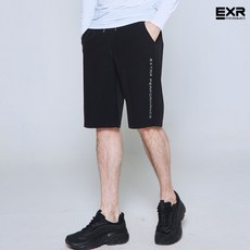 [EXR] 남성 스트레치 6부 우븐 팬츠 블랙