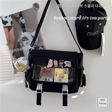 디자인 스퀘어 이타백 일본학생가방 투명창 데코용