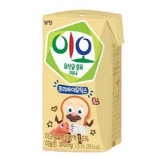 어린이 간식 이오 x 브레드이발소 유산균음료 미니 125ml 48개입, 48개