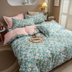 슈즈영 1메터 5이불커버 단건 15AMP TIMES 침대시트 200X230 순면 코튼 150X200, 청헌