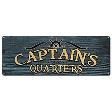 Captains branch 6 x 16 inch metal symbol boat sea sea and pirate theme decoration boat sailor fisherman rk1046st 6x16 gift, 본상품