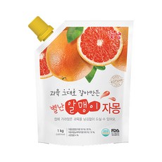 꽃샘식품 별난 알맹이 자몽차, 1kg, 1개