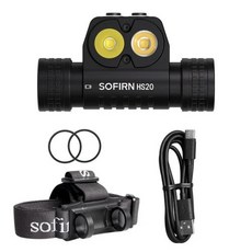 헤드 랜턴 XHP50.2 및 LED Sofirn 램프 강력한 투광 HS20 스포트라이트 C 2700lm 조명 USB 충전식, 2) without battery - SFT40 (60, 1) without battery - SFT40 600