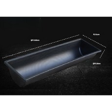 염소사료통 송아지 여물통 가축 먹이통 사료 밥통 급여기 1m 2m, A. 여물통 블랙(1M), 1개