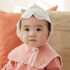 채니봉봉아기레이스보넷