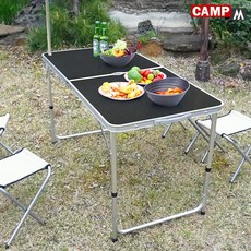 CAMPM 캠핑 테이블 좌식 높이조절 접이식 용품 야외 일체형 미니 알루미늄 폴딩 휴대용 식탁 보조 이동식 낚시 좌판 간이 감성 캠핑테이블 초경량 AP-94251 특대형 3단, 120CM 특대형 테이블