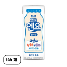 엔요 유산균음료 플레인, 200ml, 144개