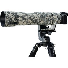 ROLANPRO 캐논 RF용 방수 렌즈커버 200-800mm F6.3-9는 USM 카모플라주 레인커버-#18 다크 카모플라주 방수, Grey digital camo, 1개