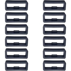 가민 인스팅트 시계 키퍼(12팩) 고무 시계와 호환되는 22mm 실리콘 밴드 홀더 포러너 945/235 교체용 스트랩 루프 패스너 링 YAKQUARD