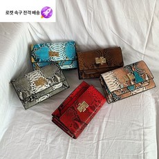 [백화점 면세점]크로스오버 2021 봄 뱀가죽 여성백 트렌드 숄더 크로스백 여성백