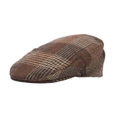 BARBOUR Men's Barbour Deveron Tweed Flat Cap 050307 / MHA0858 Rustic Mix