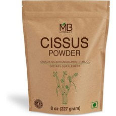 MB Herbals Cissus (Hadjod) 파우더 227g | 8oz 하프 파운드 quadangularis St. 파우더BGSL