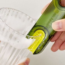 (보리별) 텀블러솔 실리콘 휴대 텀블러세척 브러쉬 텀블러세척, 색상:블랙, 1개