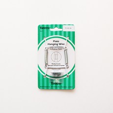 (장식접시) 접시벽걸이와이어(Plate Hanging Wire) 화이트 - No. 1 (미니접시용)
