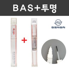 쌍용 컬러 붓펜+제투명 붓펜 2종 세트 자동차 붓 카 페인트, BAS 댄디블루+제투명붓펜 (당일발송)