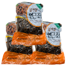일가집 연근조림 1kg 밑반찬, 3개