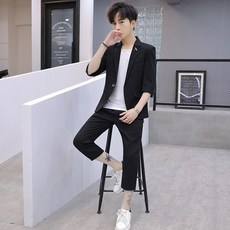남성여름정장블랙