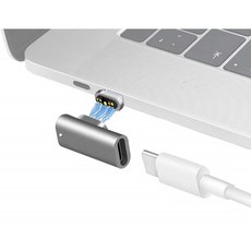 Sisyphy Magsafe자기 자력 USB-C어댑터 9 핀 100W급속 충전 480Mbps데이터 전송 MacBookPro/Air및 기타 U, 단일옵션