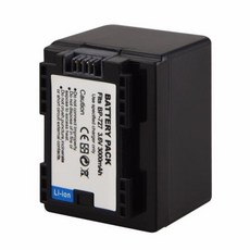 3000mAh BP-727 BP VIXIA HF R30 M50 M52 500 M56 M506 R36 R38 R306 R400 R500 R600 R60 R62 727 BP727 교, 01 as picture show, 1개